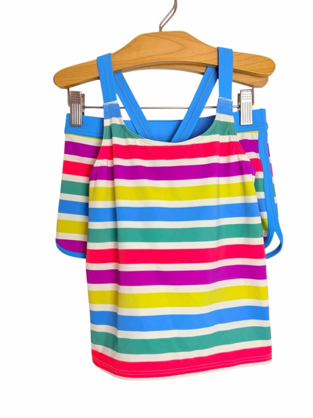 Mini Boden Girls' Multicolor Stripe Swimsuit